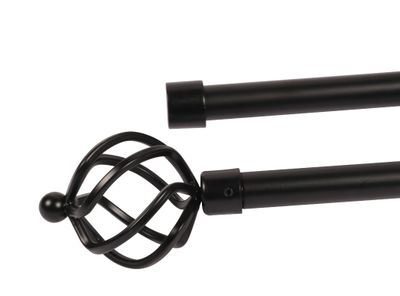 Imagen 2 del producto Barra extensible 120/210 cm piña negro Cotidiana