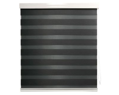 Imagen 2 del producto Cortina roller zebra 120x250 cm gris oscuro Cotidiana