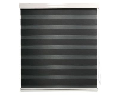 Imagen 2 del producto Cortina roller zebra 150x165 cm gris oscuro Cotidiana