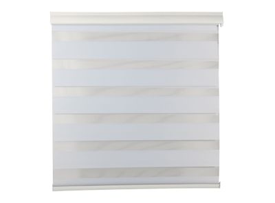 Imagen 1 del producto Cortina roller blackout zebra 180x250 cm blanco Cotidiana