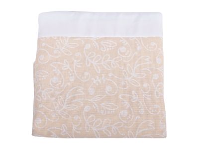 Imagen 2 del producto Cortina baño 180x180 cm lino estampado blanco Cotidiana