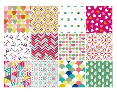 Vinilo adhesivo 15x15 cm Happy 12 unidades