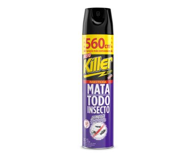 Insecticida spray killer mata todo insecto 560 cm3 8,5x7 cm morado Killer