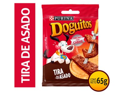 Snack perro 65 gr Tiras asado Doguitos