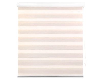 Cortina roller zebra 150x165 cm textura beige