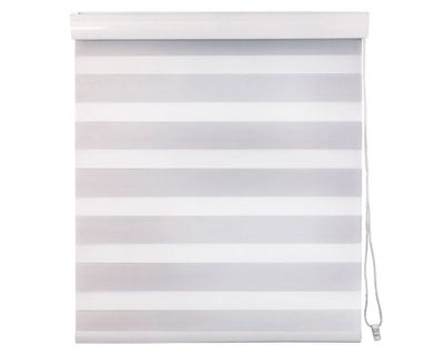 Cortina roller zebra 100x165 cm gris claro Cotidiana