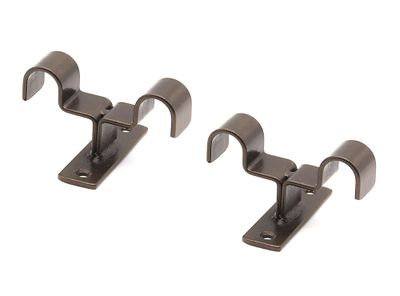 Imagen 2 del producto Soporte doble 3/4'' Darkness óxido 2 unidades Ferrato