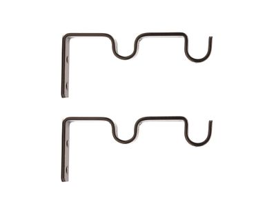 Soporte doble muro 5/8'' Darkness óxido 2 unidades Ferrato