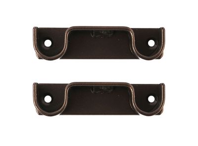 Soporte muro a muro doble 3/4'' Darkness óxido 2 unidades Ferrato