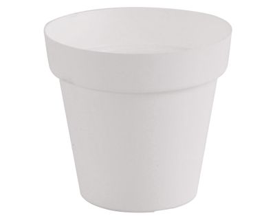 Macetero 16 cm Capri blanco