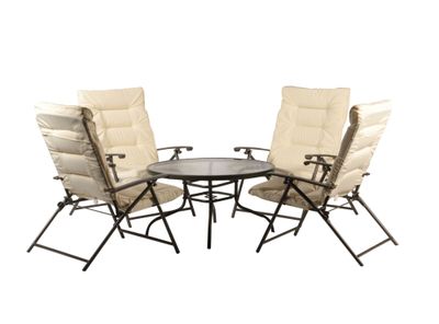 Set terraza 4 personas Múnich beige Outzen
