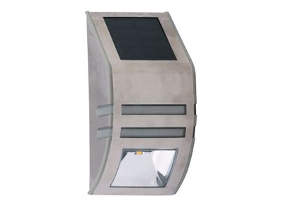 Aplique solar muro 1L LED silver ByP