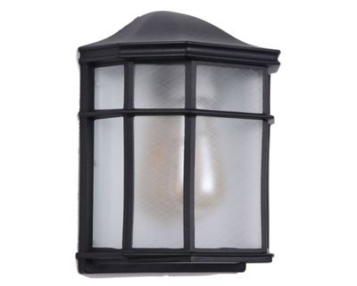 Imagen 2 del producto Farol pared 1L E27 negro Abitare