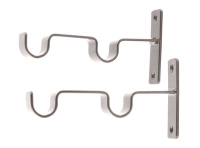 Soporte doble muro 3/4'' acero envejecido 2 unidades Darkness