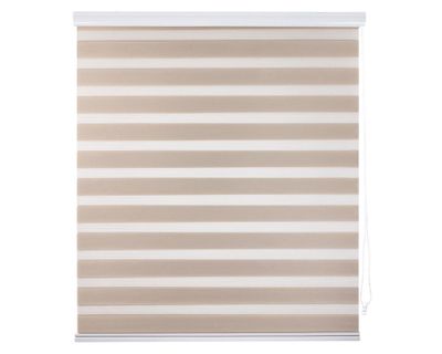 Imagen 1 del producto Cortina roller zebra 160x250 cm beige Cotidiana
