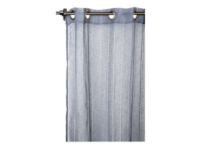 Cortina velo 140x230 cm deshilado azul Cotidiana