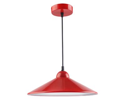 Lámpara colgante Kleia rojo E27 Abitare