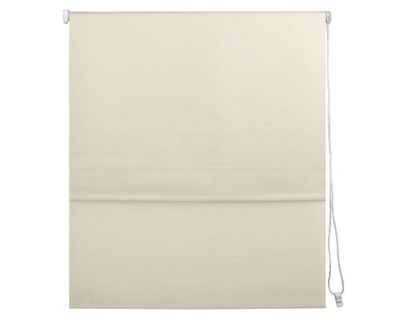 Cortina roller doble blackout 140x165 cm liso beige Cotidiana