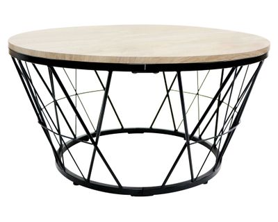 Imagen 2 del producto Mesa centro natural/negro M+Design