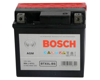Imagen 1 del producto Batería moto 4AH 90CCA derecho BTX5L-BS Bosch
