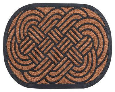 Limpiapiés coco 45x75 cm ovalado Cotidiana