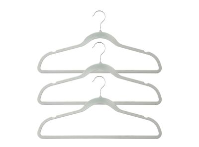 Colgador engomado gris 3 unidades