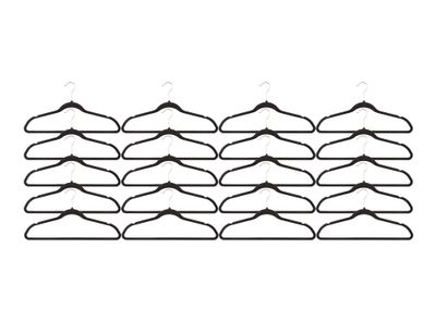 Imagen 1 del producto Colgador terciopelo gris 20 unidades
