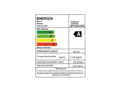 Imagen 2 del producto Calefont WD10KME GL 10 litros Tiro Forzado Gas Licuado