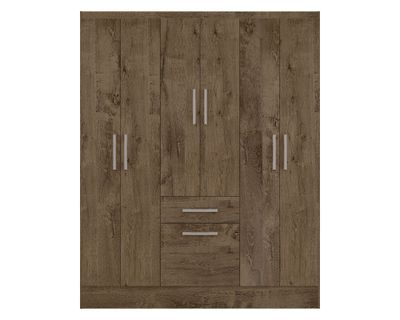 Clóset 6 puertas 1 cajón 1 zapatero moca M+Design