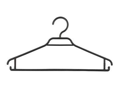 Imagen 2 del producto Colgador plástico negro 10 unidades Magla