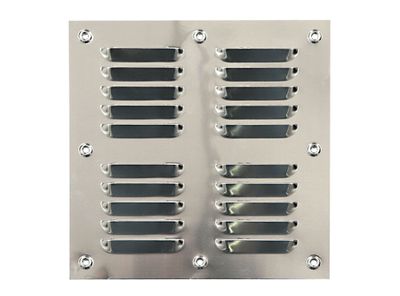 Ventilación 20x20 cm aluminio