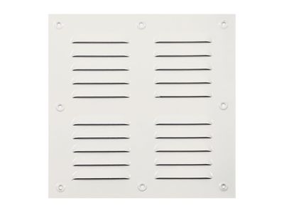 Ventilación 20x20 cm aluminio esmaltado blanco