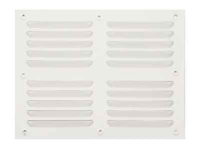 Ventilación 20x25 cm aluminio esmaltado blanco