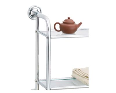 Imagen 2 del producto Repisa doble toallero cromo 48.3 cm