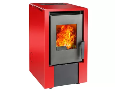Estufa pellet 6000W Italy 6100 rojo