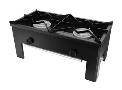 Imagen 2 del producto Anafe bajo 2 quemadores 6EA184 negro Maigas