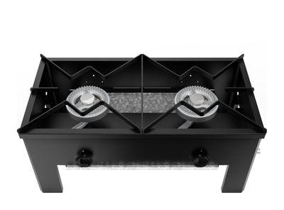 Anafe bajo 2 quemadores 6EA184 negro Maigas