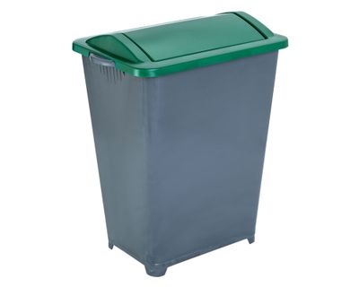 Imagen 2 del producto Basurero reciclaje 37 litros tapa vaivén reciclaje rojo Eco Hogar