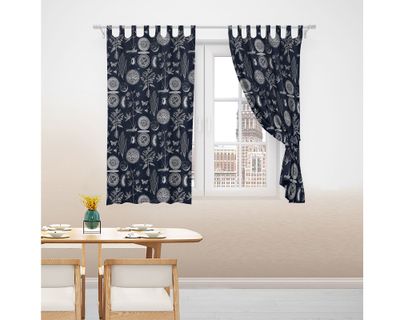 Imagen 1 del producto Cortina cocina 140x150 cm Print azul Cotidiana