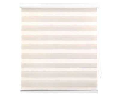 Cortina roller zebra 80x165 cm textura beige Cotidiana
