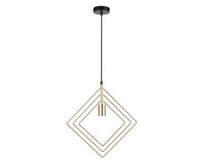 Lámpara colgar 1L E27 Diamonds gold Abitare