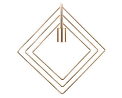 Imagen 2 del producto Lámpara colgar 1L E27 Diamonds gold Abitare