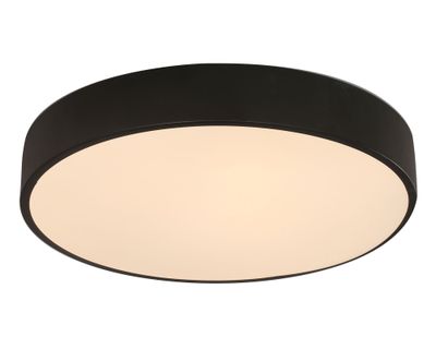 Plafón LED redondo negro Abitare