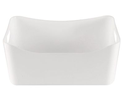 Caja organizadora con asas blanco acrílica 6.5 lt