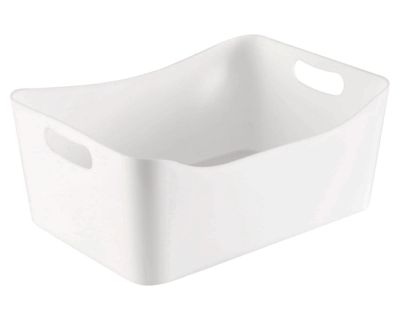 Imagen 2 del producto Caja organizadora con asas blanco acrílica 6.5 lt