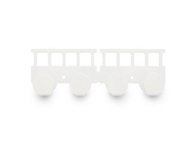 Perchero vagón blanco 4 ganchos Ducasse