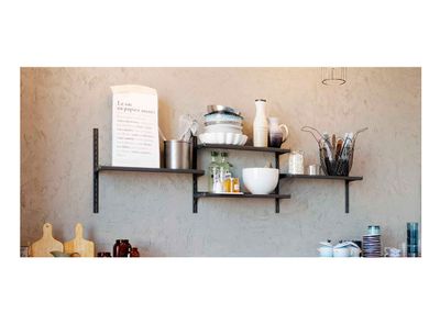 Imagen 2 del producto Repisa graduable simple GS negra Ducasse