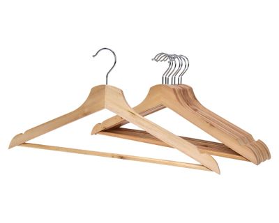 Colgador madera 8 unidades