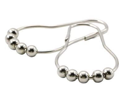 Set ganchos cortina Uvas cromo 12 unidades Cotidiana