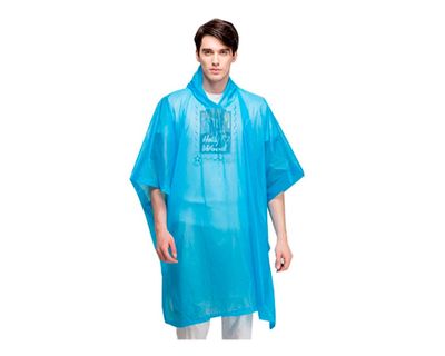 Poncho impermeable adulto azul Pro Outdoor
